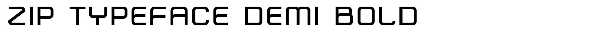 Zip Typeface Demi Bold image